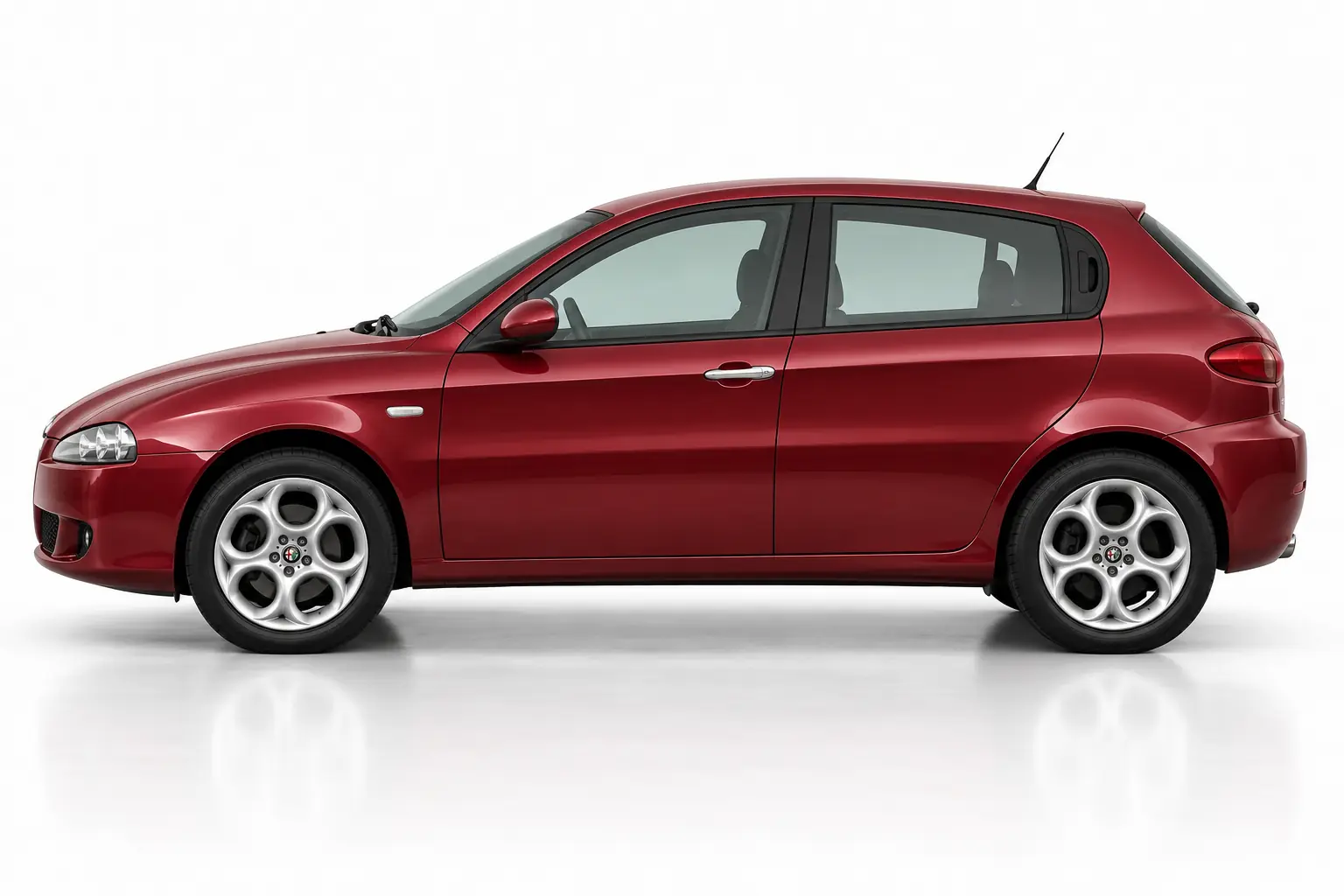Kit vitre teintée Alfa Romeo 147 – Phase 2, 5 portes, 2005–2010 — vue de profil