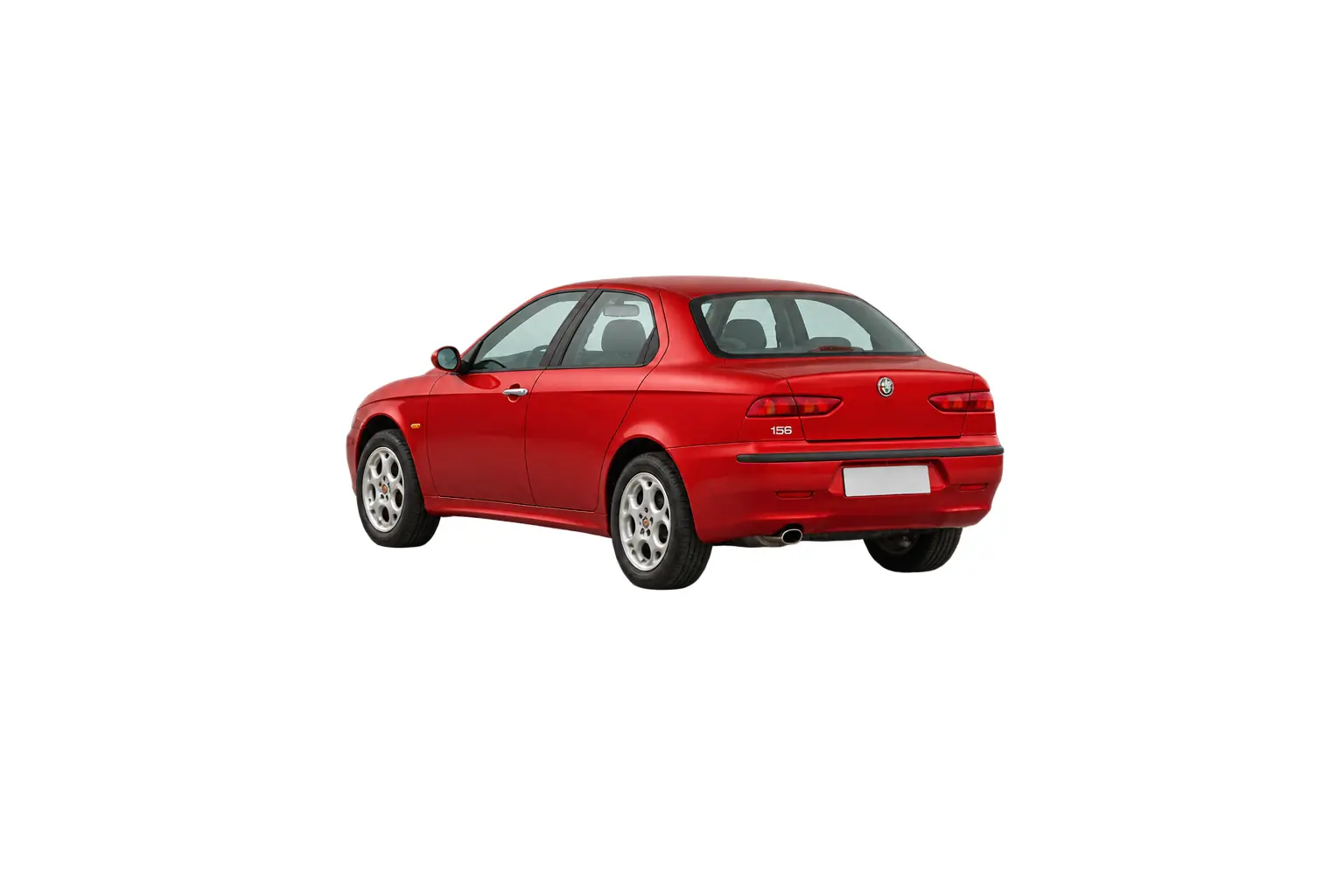 Kit vitre teintée Alfa Romeo 156 Berline, Berline 4 portes, 1997–2006 — vue trois-quarts arrière
