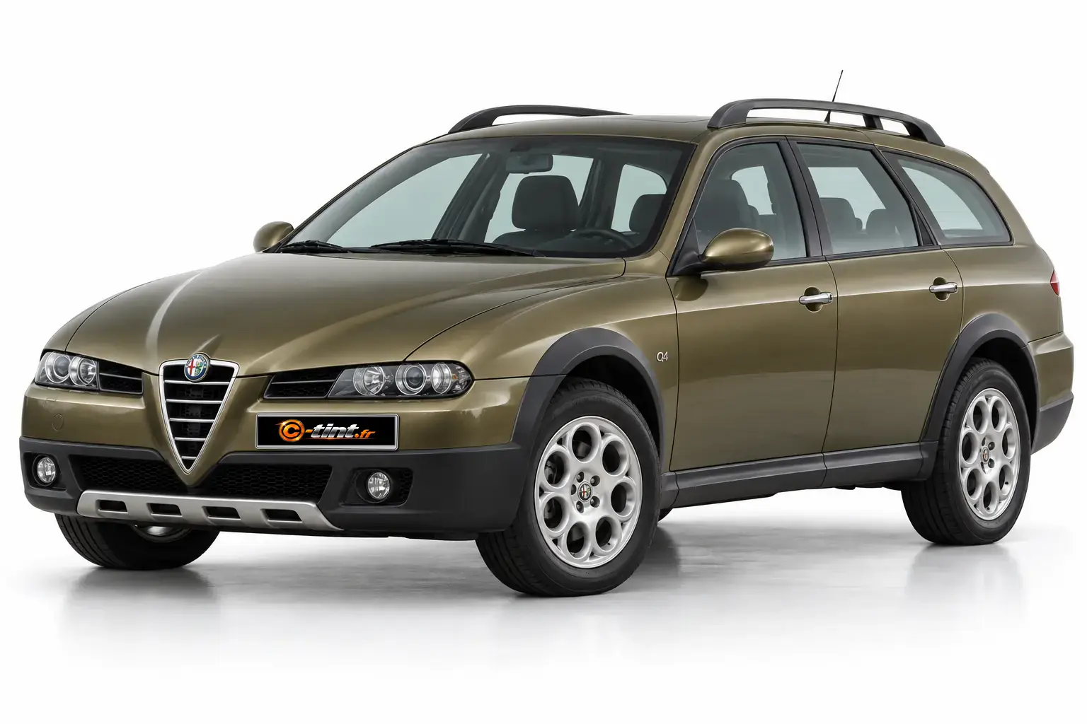 Kit vitre teintée Alfa Romeo 156 Crosswagon Q4, SUV / 4x4 5 portes, 2004–2007 — vue trois-quarts avant