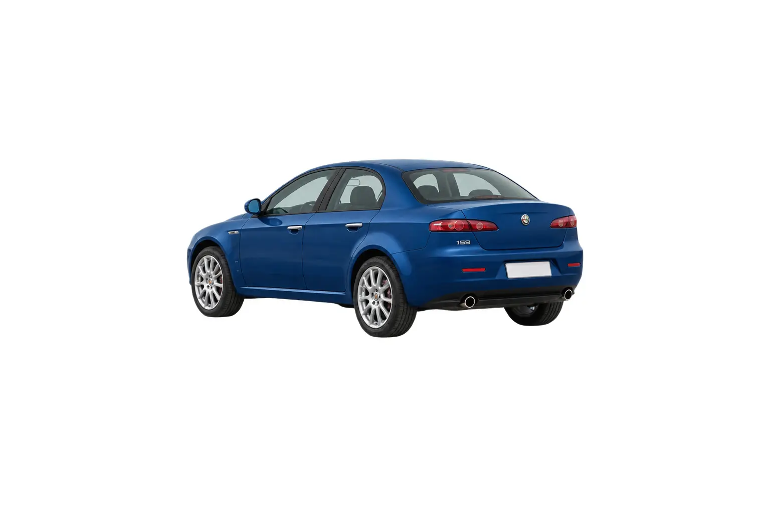 Kit vitre teintée Alfa Romeo 159 Berline, Berline 4 portes, 2005–2011 — vue trois-quarts arrière