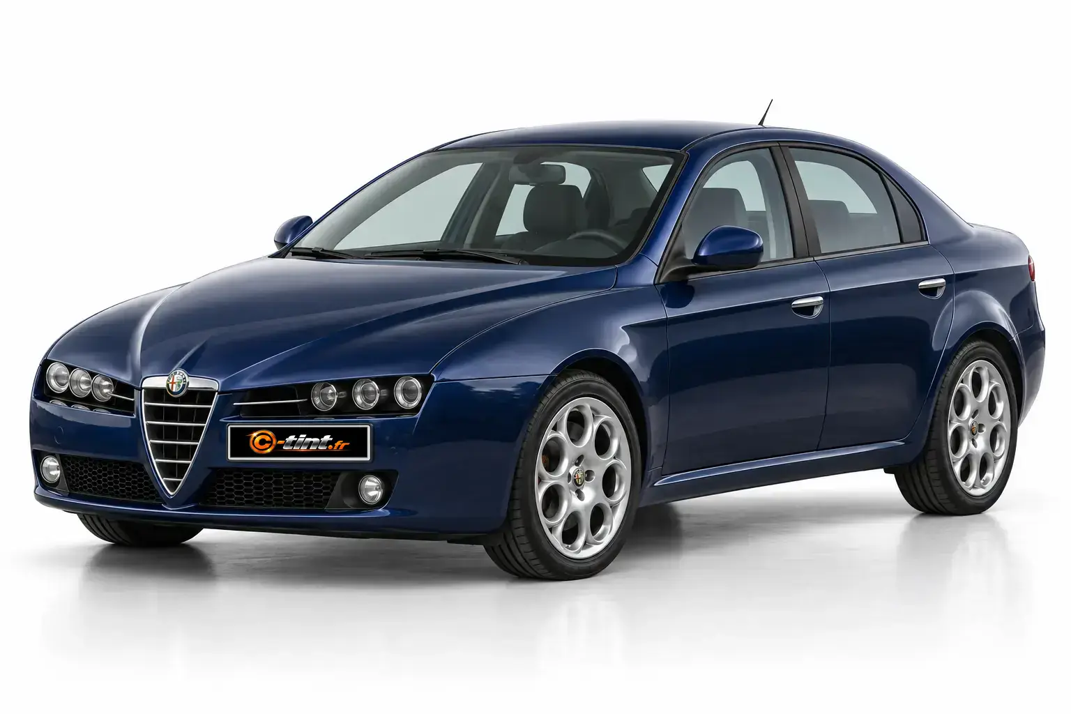 Kit vitre teintée Alfa Romeo 159 Berline, Berline 4 portes, 2005–2011 — vue trois-quarts avant
