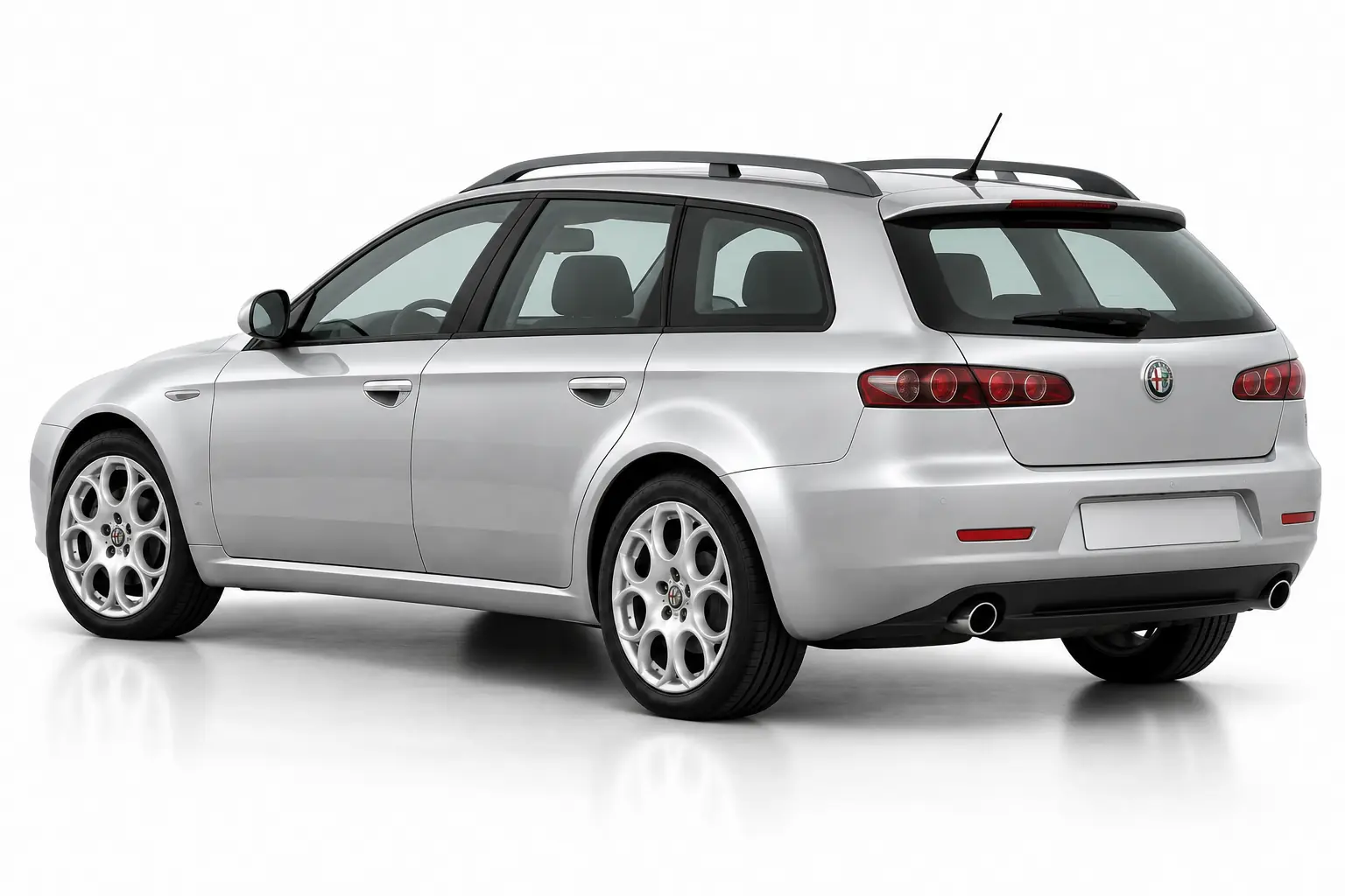 Kit vitre teintée Alfa Romeo 159 Sportwagon, Break 5 portes, 2006–2012 — vue trois-quarts arrière