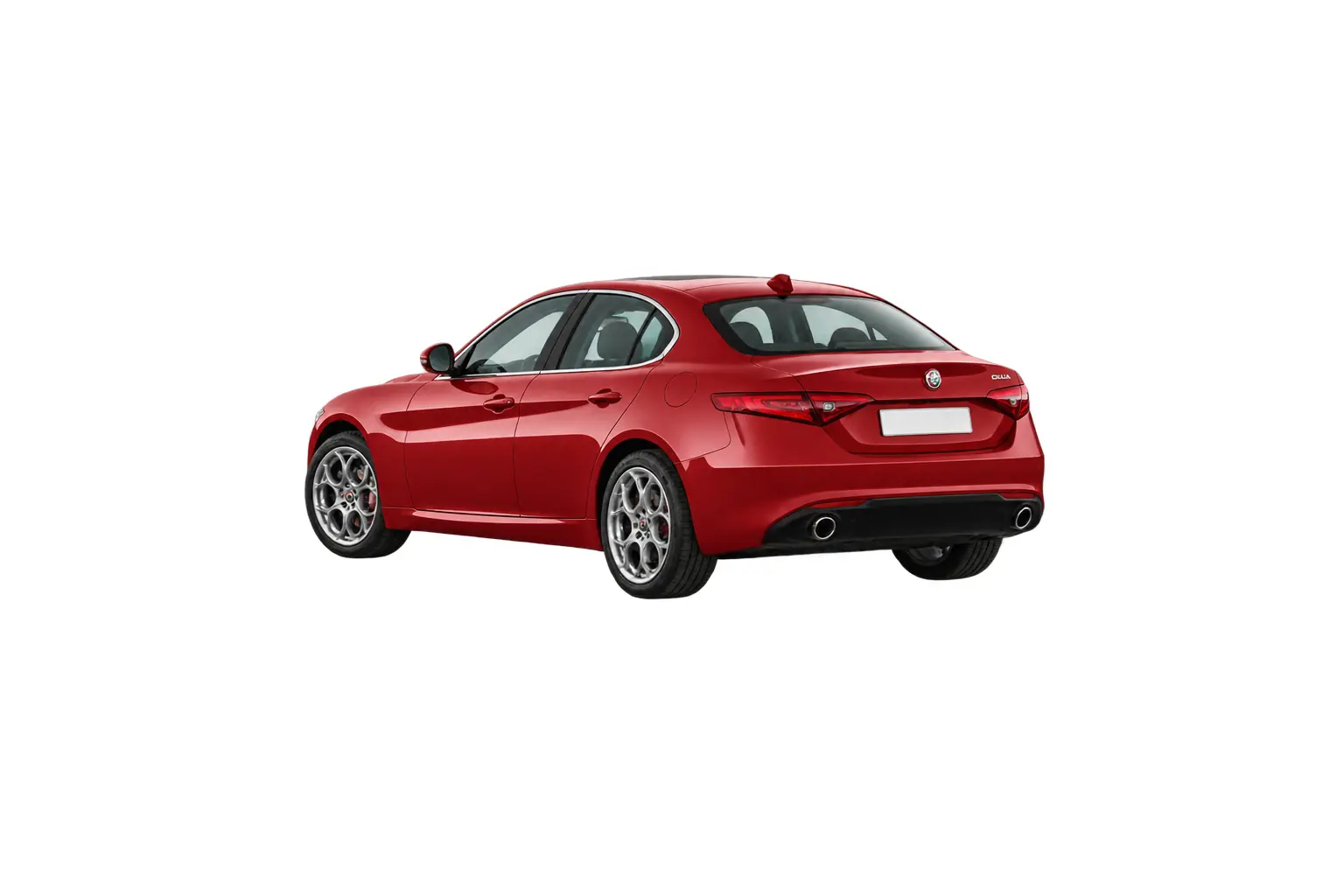 Kit vitre teintée Alfa Romeo Giulia Berline, Berline 4 portes, Depuis 2016 — vue trois-quarts arrière