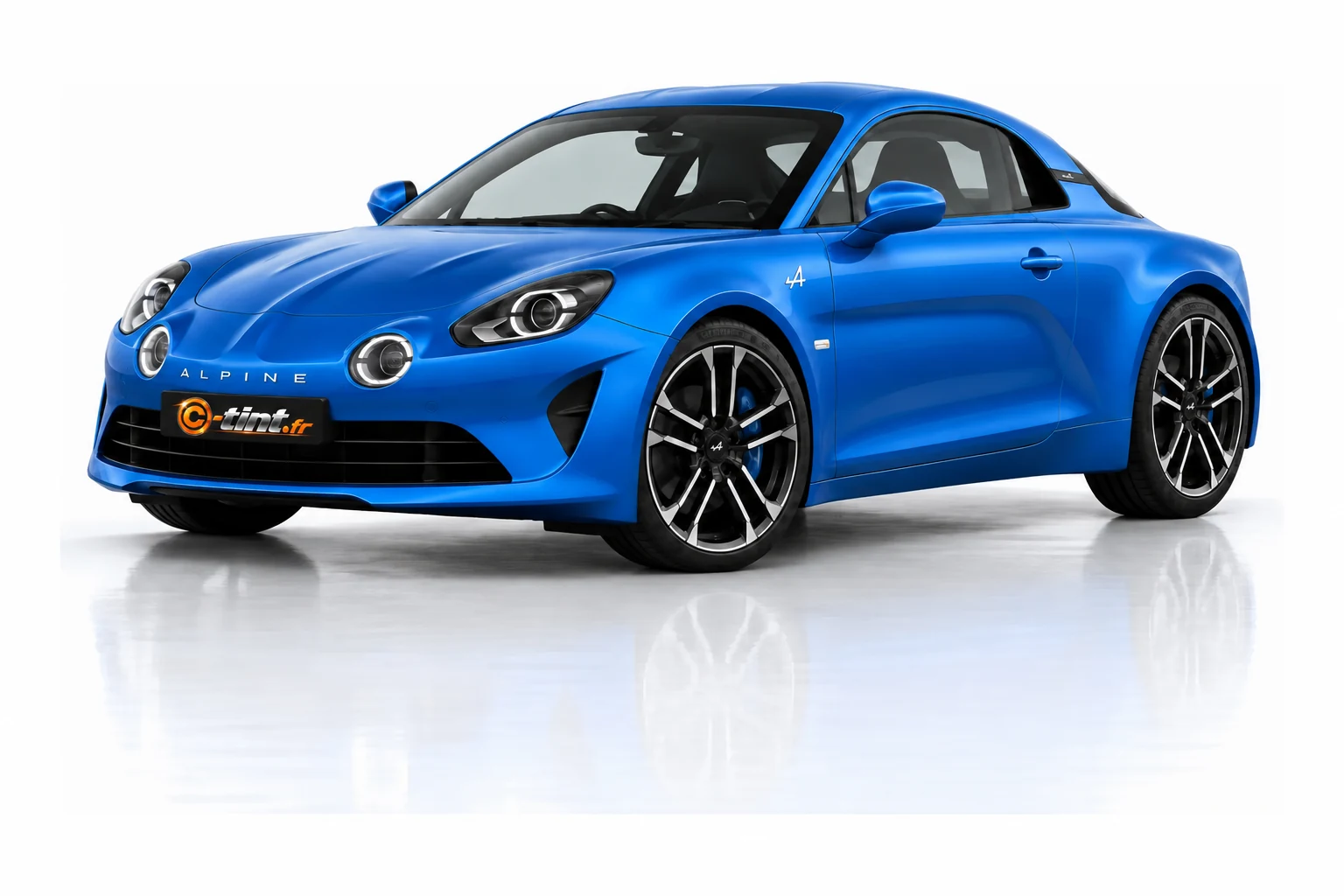 Kit vitre teintée Alpine A110, Génération 1 — Coupé, Coupé 2 portes, 2018–actuel — vue trois-quarts avant
