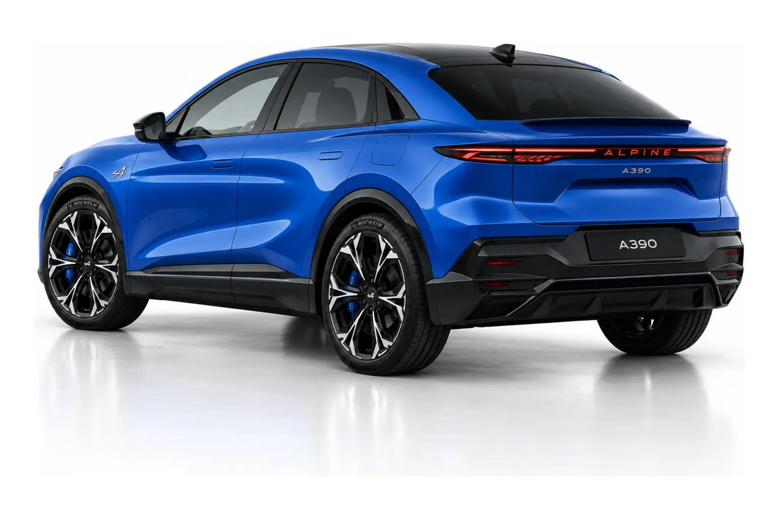 Kit vitre teintée Alpine A390, Génération 1, SUV / 4x4 5 portes, 2025–actuel — vue trois-quarts arrière