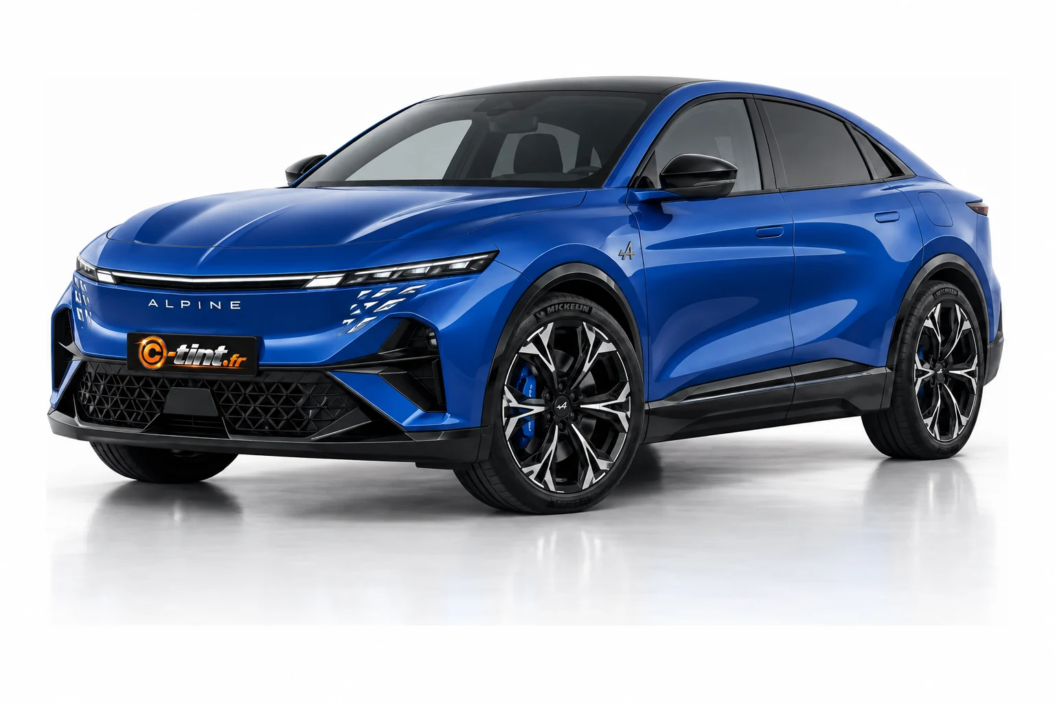 Kit vitre teintée Alpine A390, Génération 1, SUV / 4x4 5 portes, 2025–actuel — vue trois-quarts avant