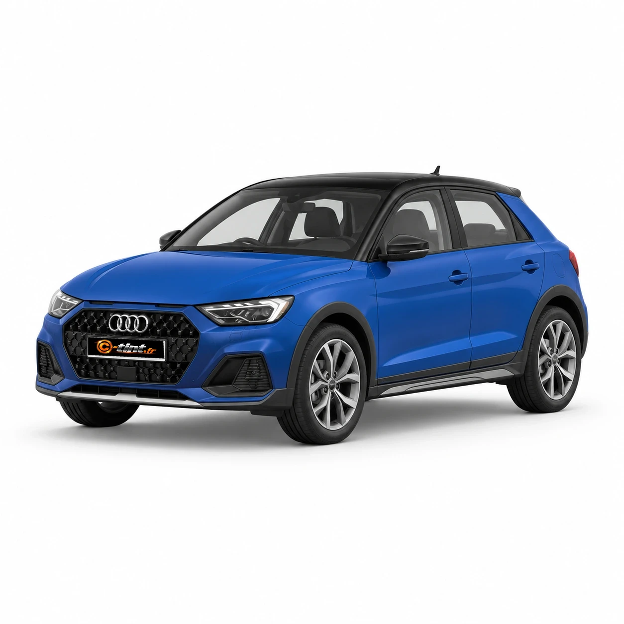 Audi A1 2e génération — Citycarver, 2020, 5 portes, bleu — vue trois-quarts avant
