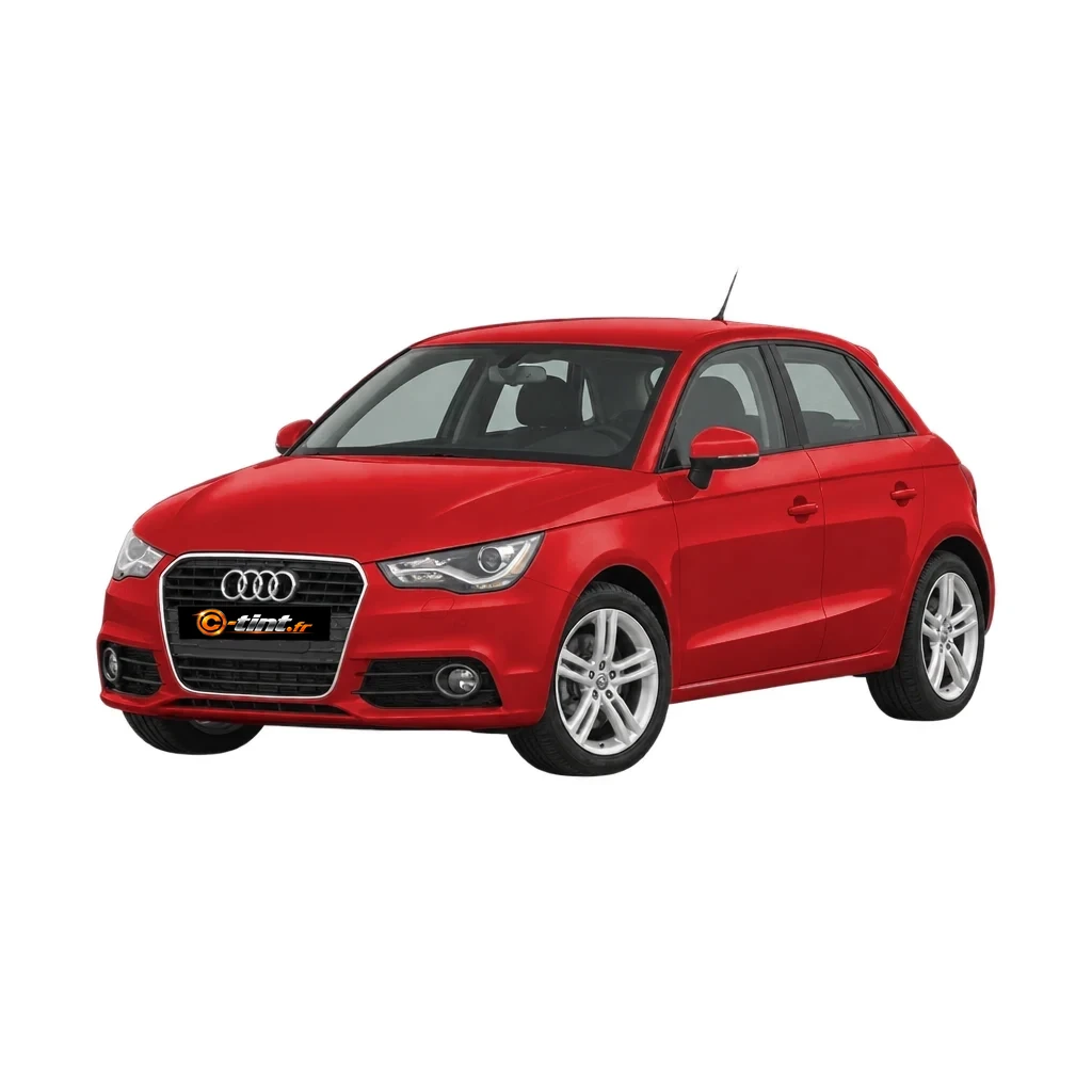Audi A1 Génération 1 — Sportback, 2012, 5 portes, couleur illustrée — vue trois-quarts avant