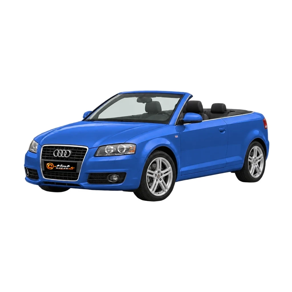 Audi A3 Génération 2 — Cabriolet, 2008, Cabriolet 2 portes, couleur illustrée — vue trois-quarts avant