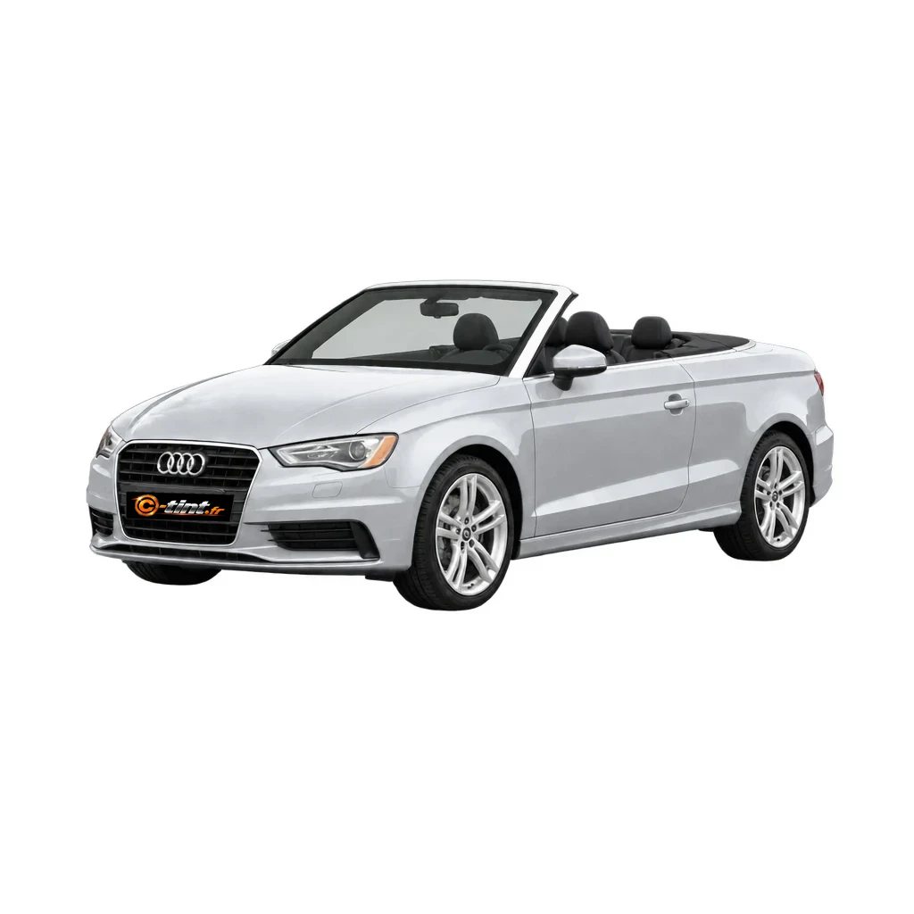 Audi A3 Génération 3 — Cabriolet, 2014, Cabriolet 2 portes, couleur illustrée — vue trois-quarts avant