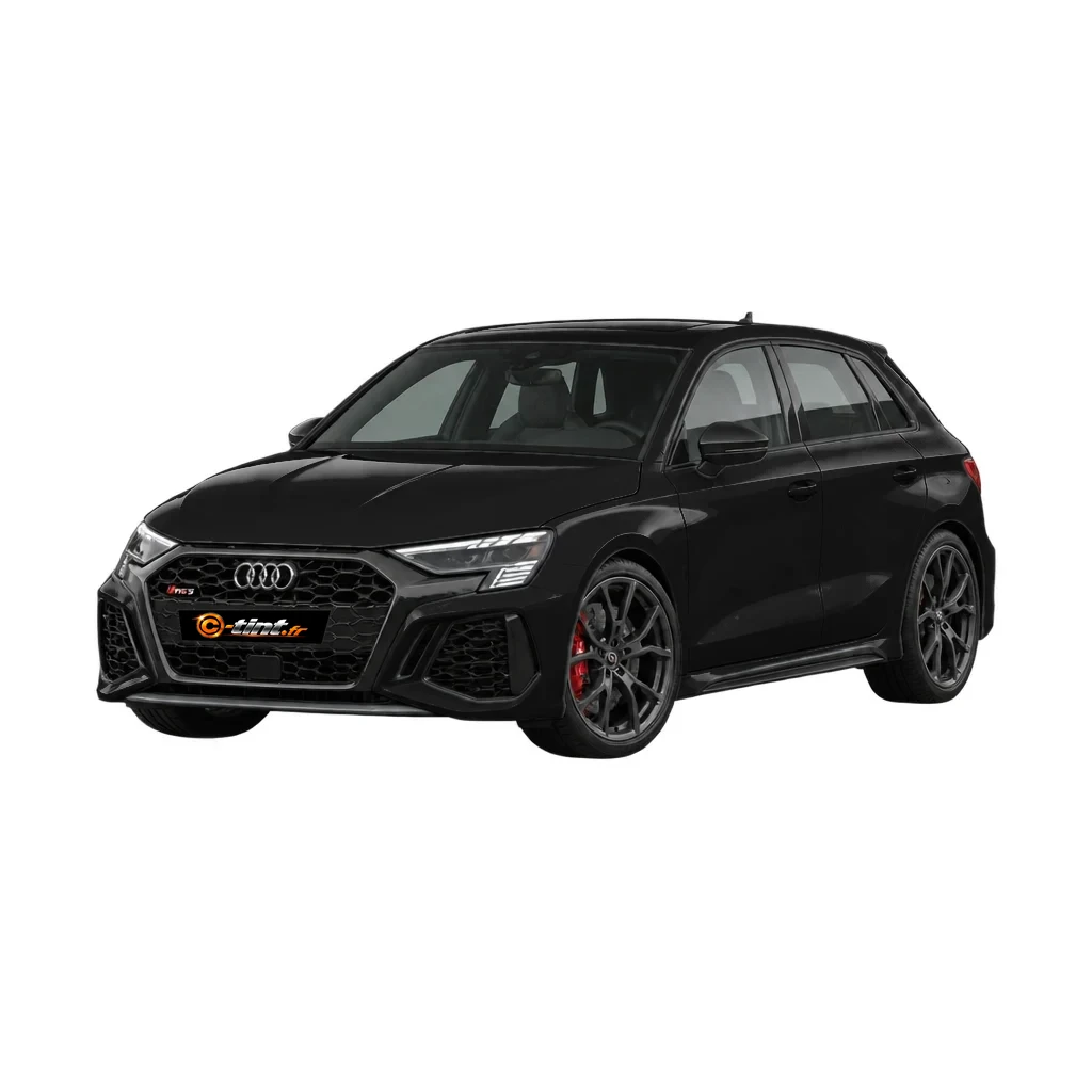 Audi RS3 Génération 3 — Sportback, 2021, 5 portes, couleur illustrée — vue trois-quarts avant