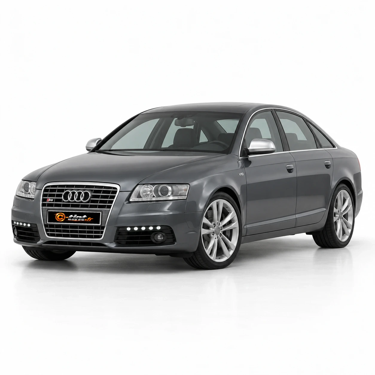 Audi S6 Génération 3 — Berline, 2008, Berline 4 portes, gris — vue trois-quarts avant