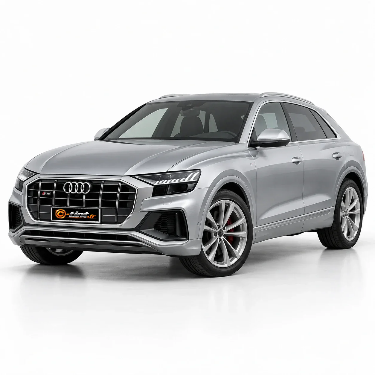 Audi SQ8 Génération 1, 2022, SUV / 4x4 5 portes, argent — vue trois-quarts avant