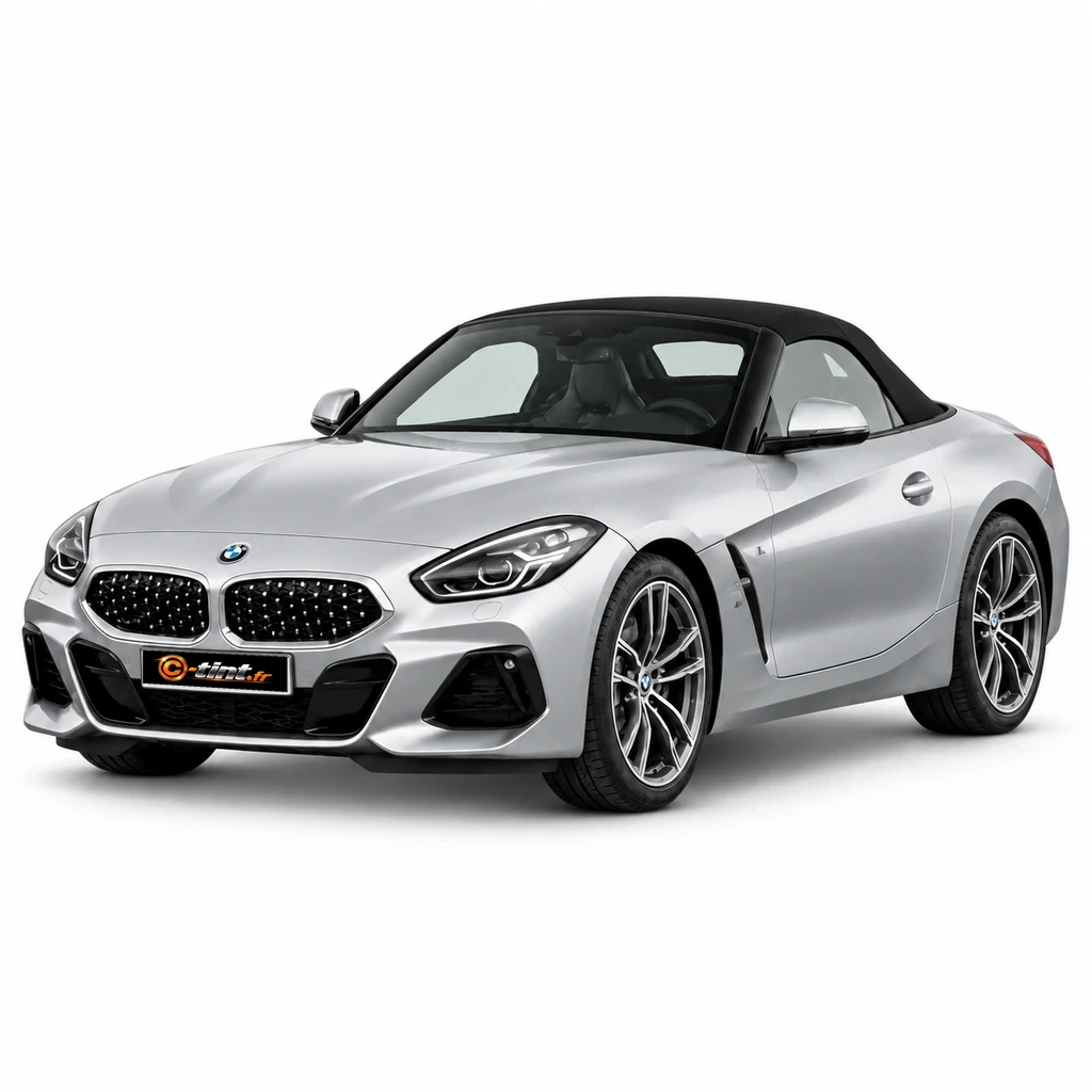 BMW Z4 G29 — Génération 3 — Roadster Cabriolet, 2026, Roadster Cabriolet (2 portes), argent — vue trois-quarts avant
