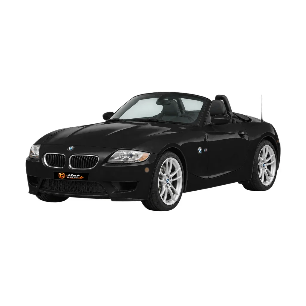 BMW Z4 E85 — Génération 1 — Roadster, 2008, Roadster Cabriolet (2 portes), noir — vue trois-quarts avant