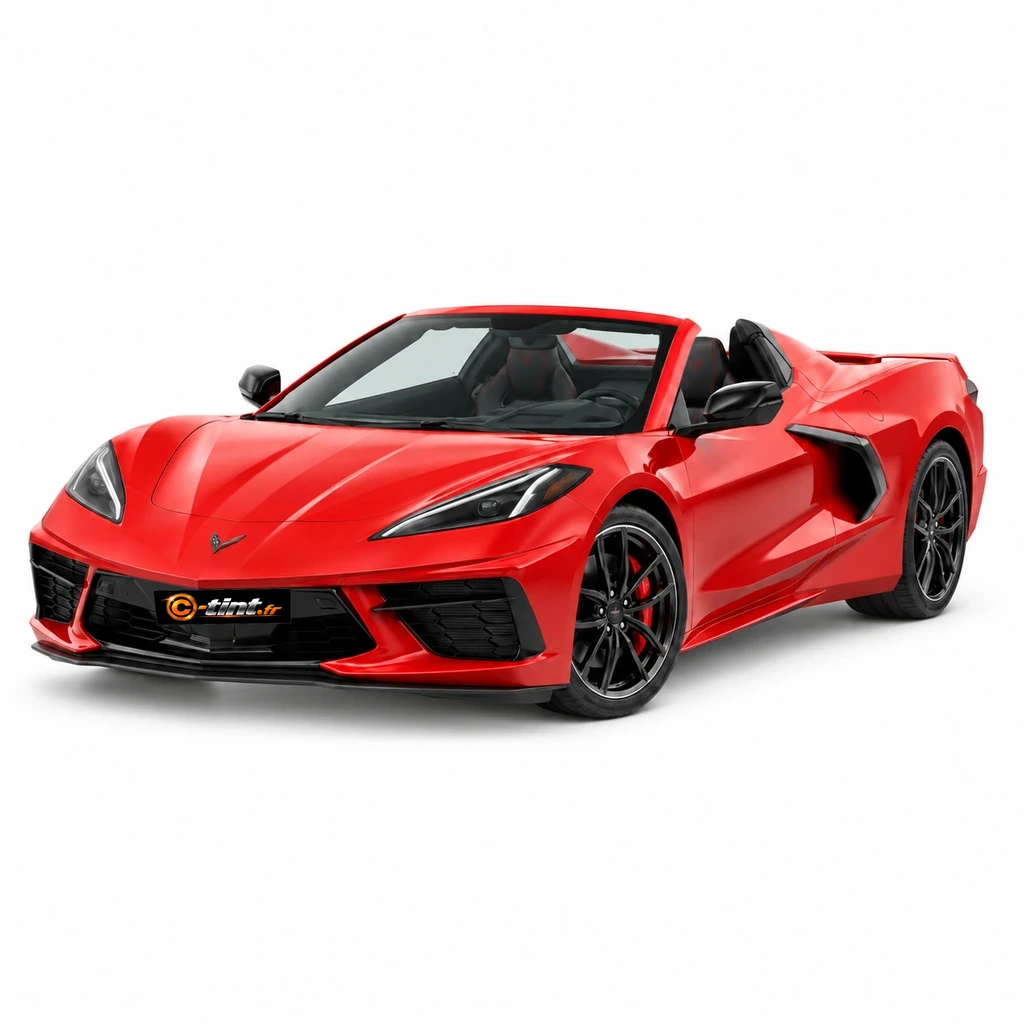 Chevrolet Corvette Génération 8 — C8 Cabriolet, C8 Cabriolet (2 portes) — vue trois-quarts avant