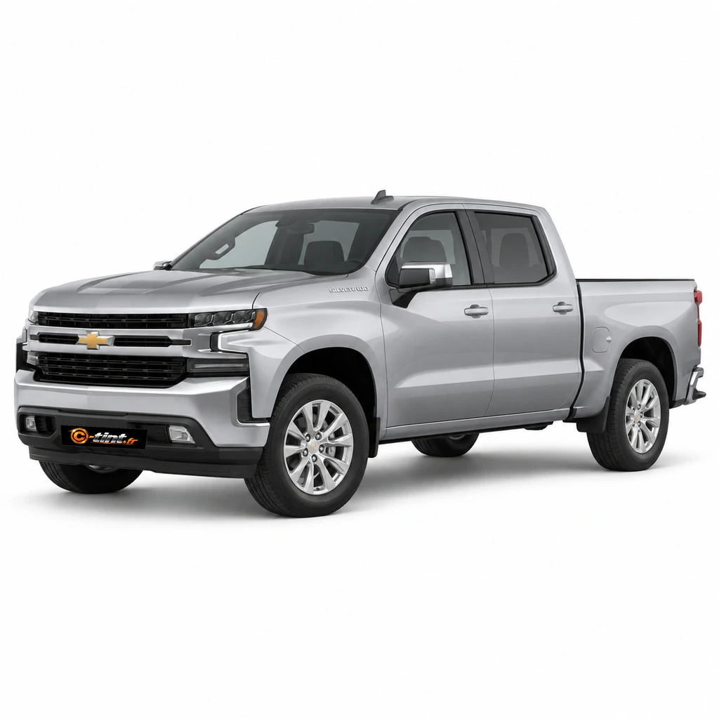 Chevrolet Silverado Génération 4 — Crew Cab Pick-up — lunette 3 parties, Crew Cab Pick-up (4 portes) — vue trois-quarts avant