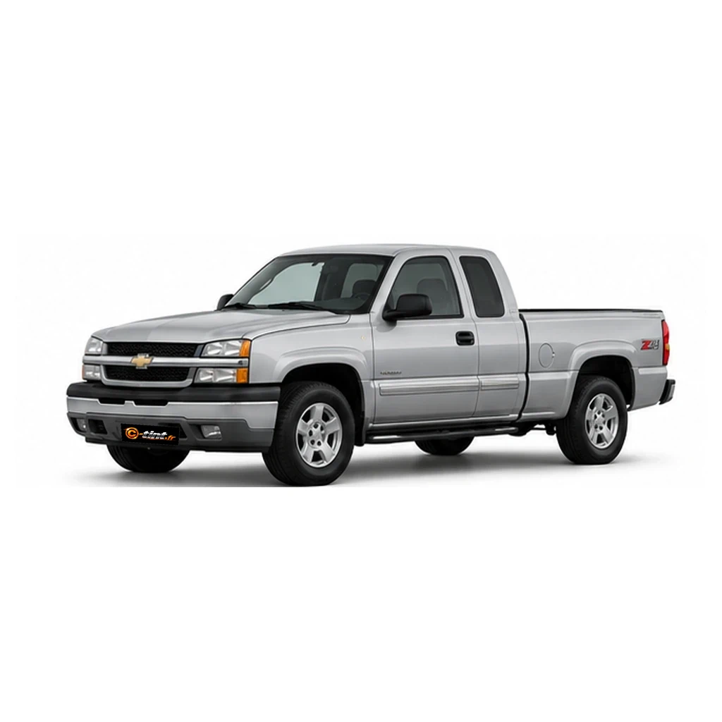Chevrolet Silverado GMT800 — Génération 1 — Extended Cab Pick-up, Extended Cab Pick-up (2 portes) — vue trois-quarts avant
