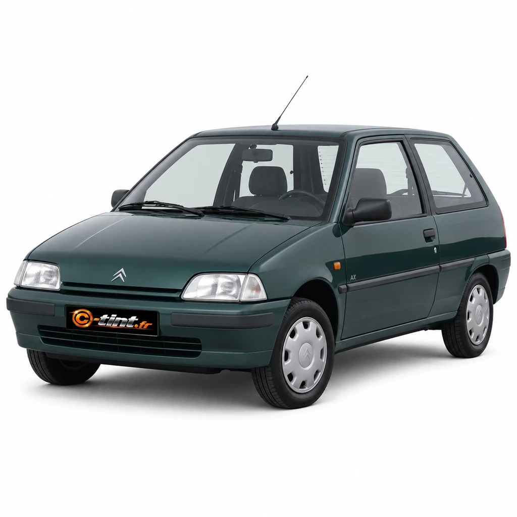 Citroën AX ZA, 3 portes — vue trois-quarts avant