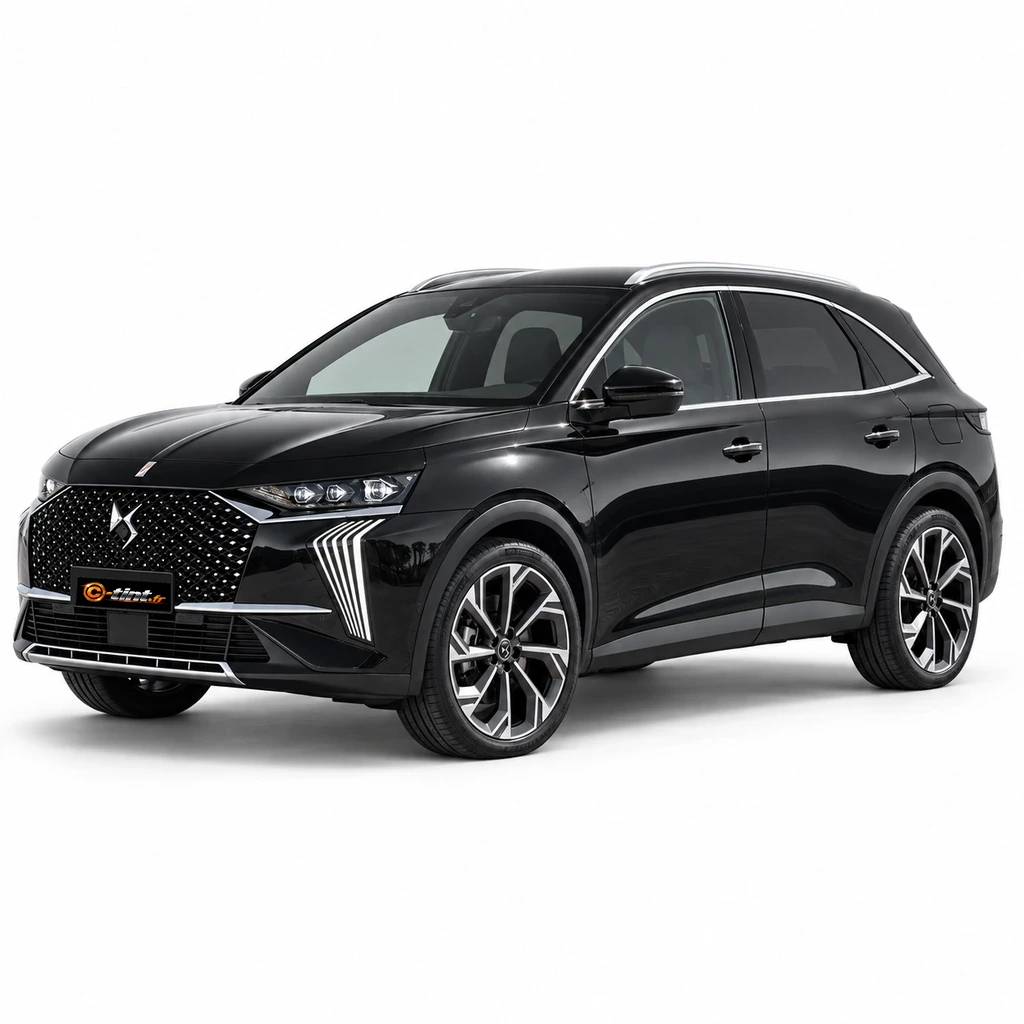 DS 7 Génération 1 — Crossback / DS 7, 2023, SUV, noir métallisé — vue trois-quarts avant