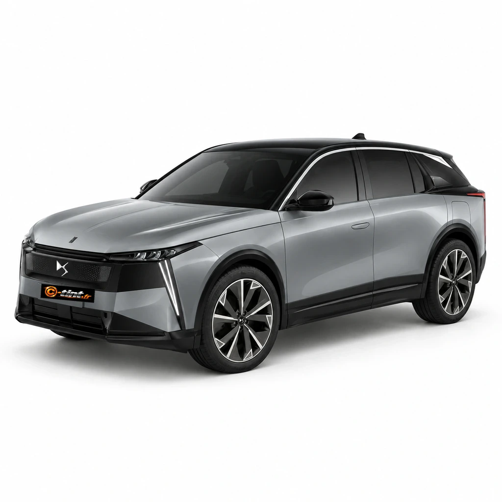DS N°7 Nouvelle génération, 2026, SUV, gris métallisé — vue trois-quarts avant