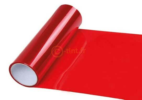 Film pour phare rouge brillant
