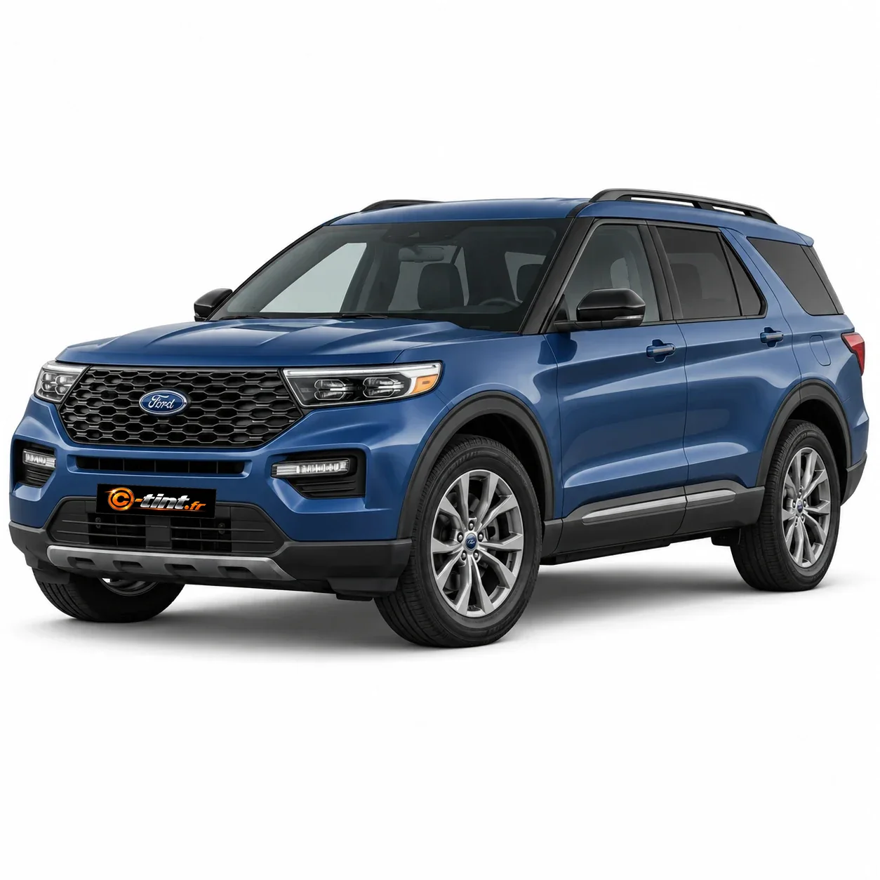 Ford Explorer Génération 6 · hybride rechargeable · SUV 5 portes — vue trois-quarts avant