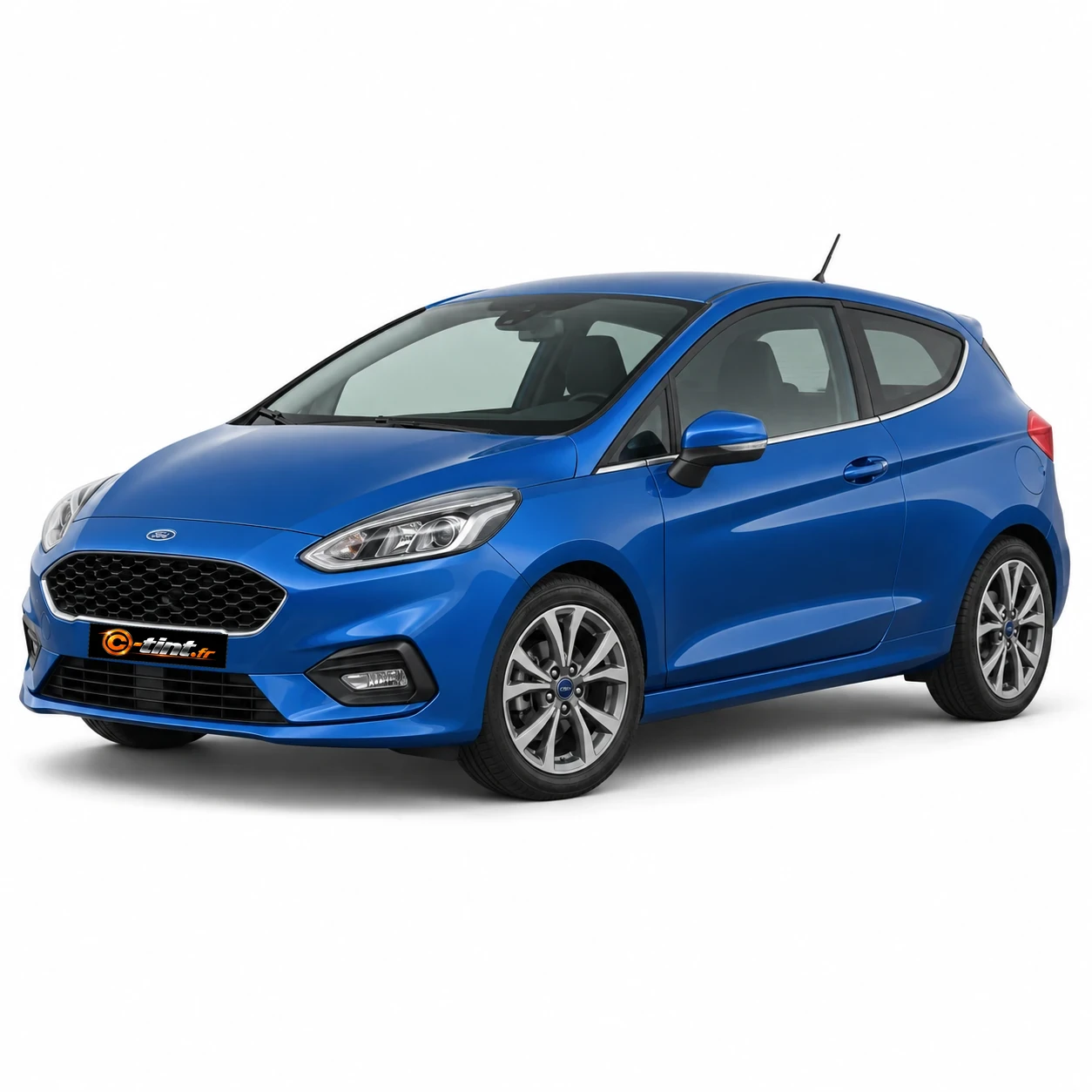 Ford Fiesta Génération 7 · 3 portes — vue trois-quarts avant