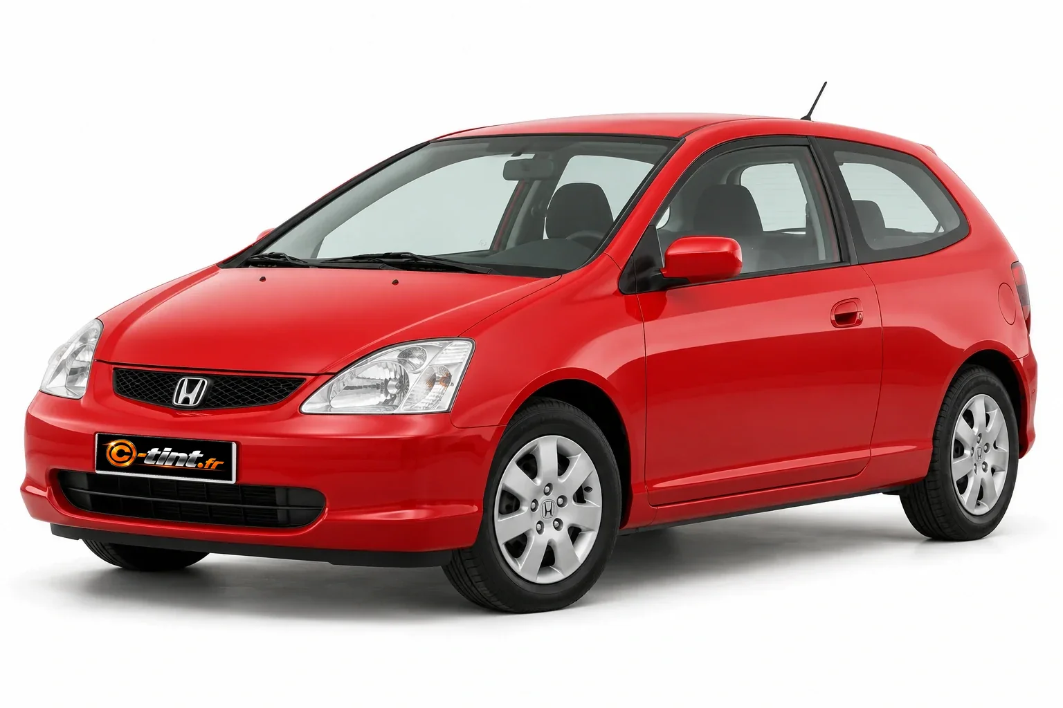 Honda Civic EP1/EP2/EP4 — Génération 7 — Hatchback, Hayon (3 portes) — vue trois-quarts avant