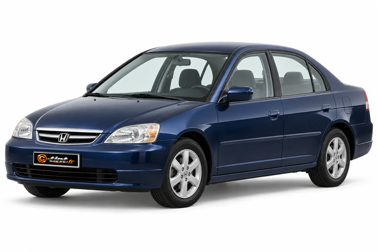 Honda Civic ES — Génération 7 — Berline, Berline (4 portes) — vue trois-quarts avant