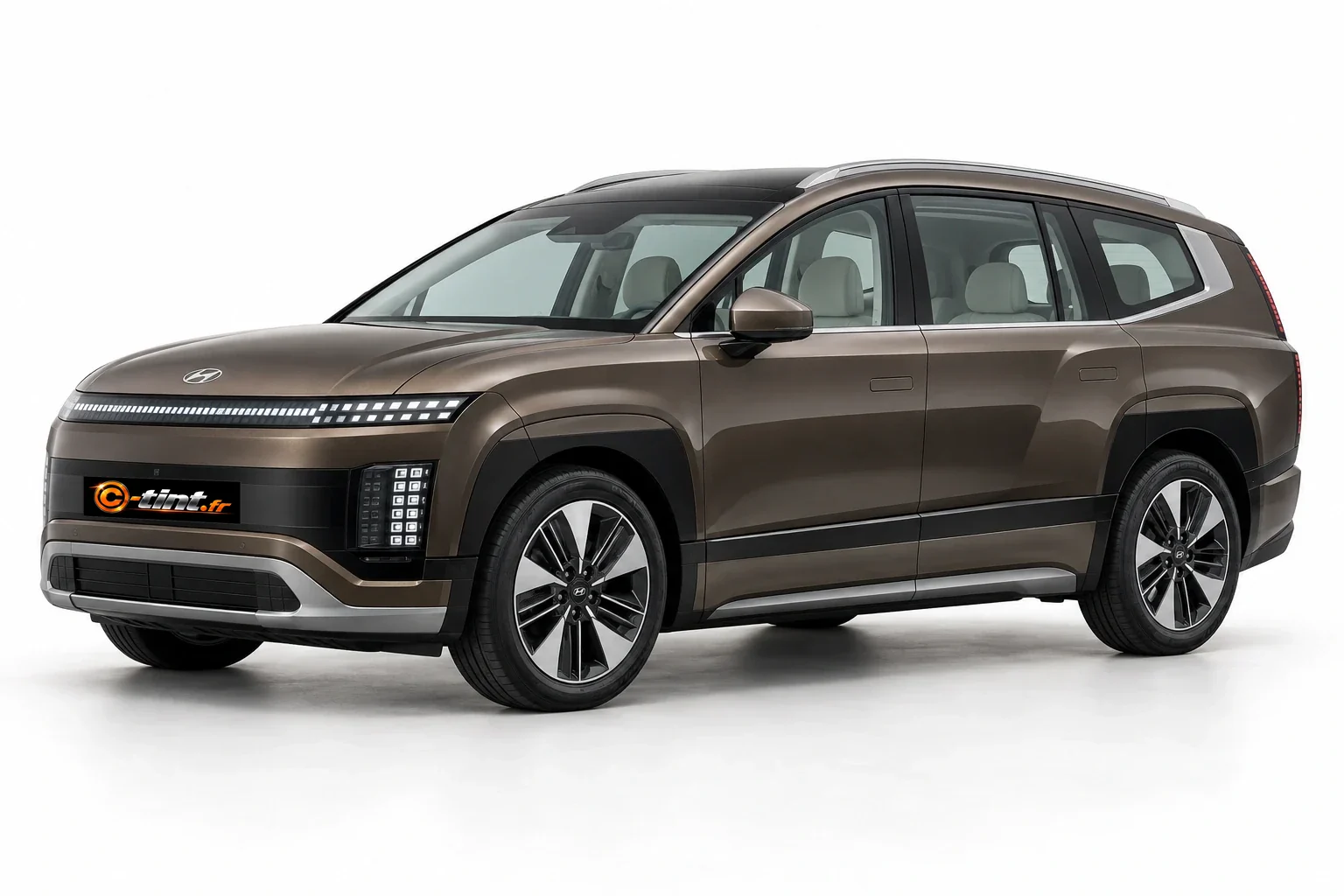 Hyundai Ioniq 9 ME — Génération 1, Grand SUV électrique (5 portes) — vue trois-quarts avant
