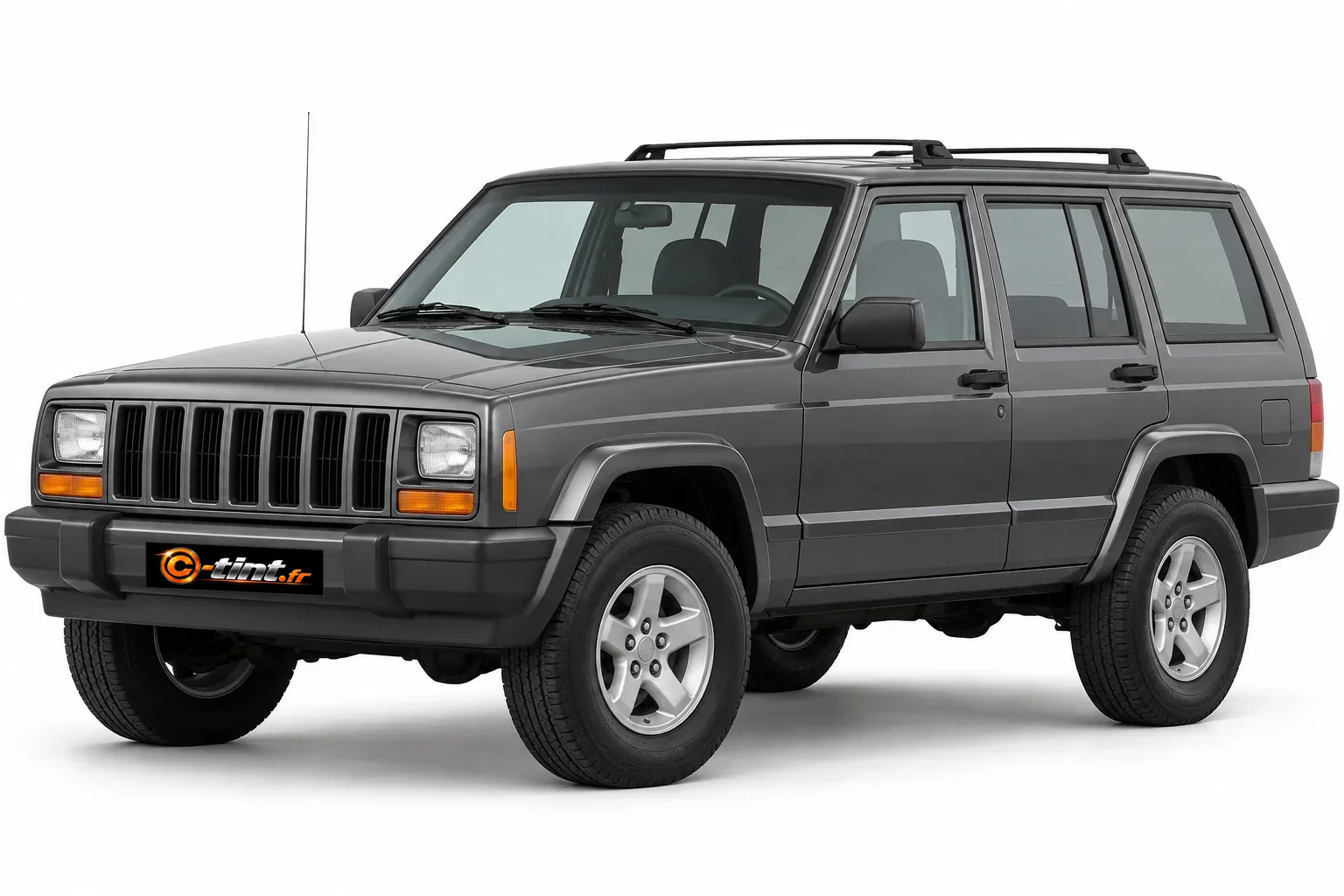 Jeep Cherokee XJ · 5 portes · sans déflecteurs avant · SUV / 4x4 · 5 portes — vue trois-quarts avant