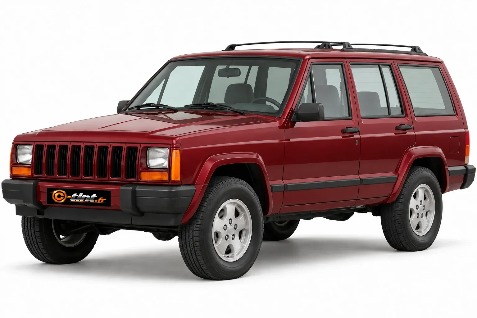 Jeep Cherokee XJ · 5 portes · avec déflecteurs avant · SUV / 4x4 · 5 portes — vue trois-quarts avant