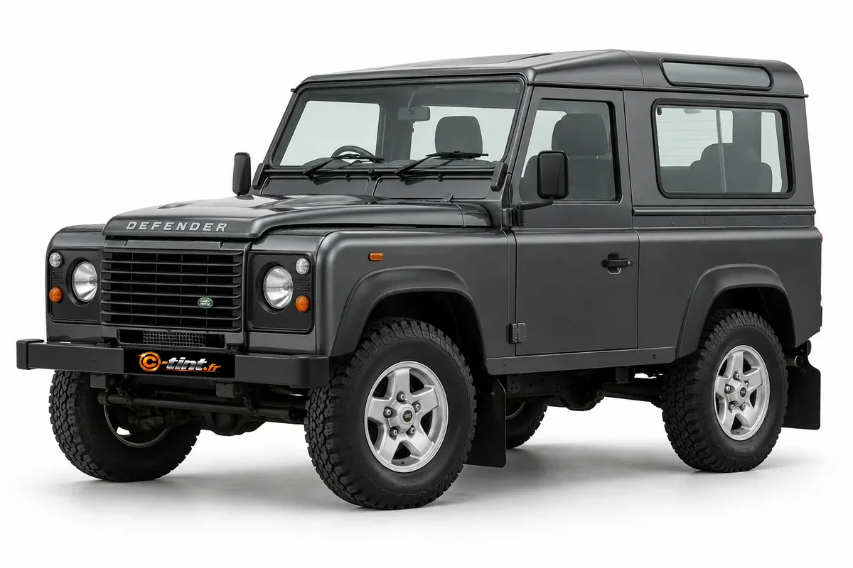 Land Rover Defender Defender classique · 90 · 3 portes · première phase · SUV / 4x4 · 3 portes — vue trois-quarts avant