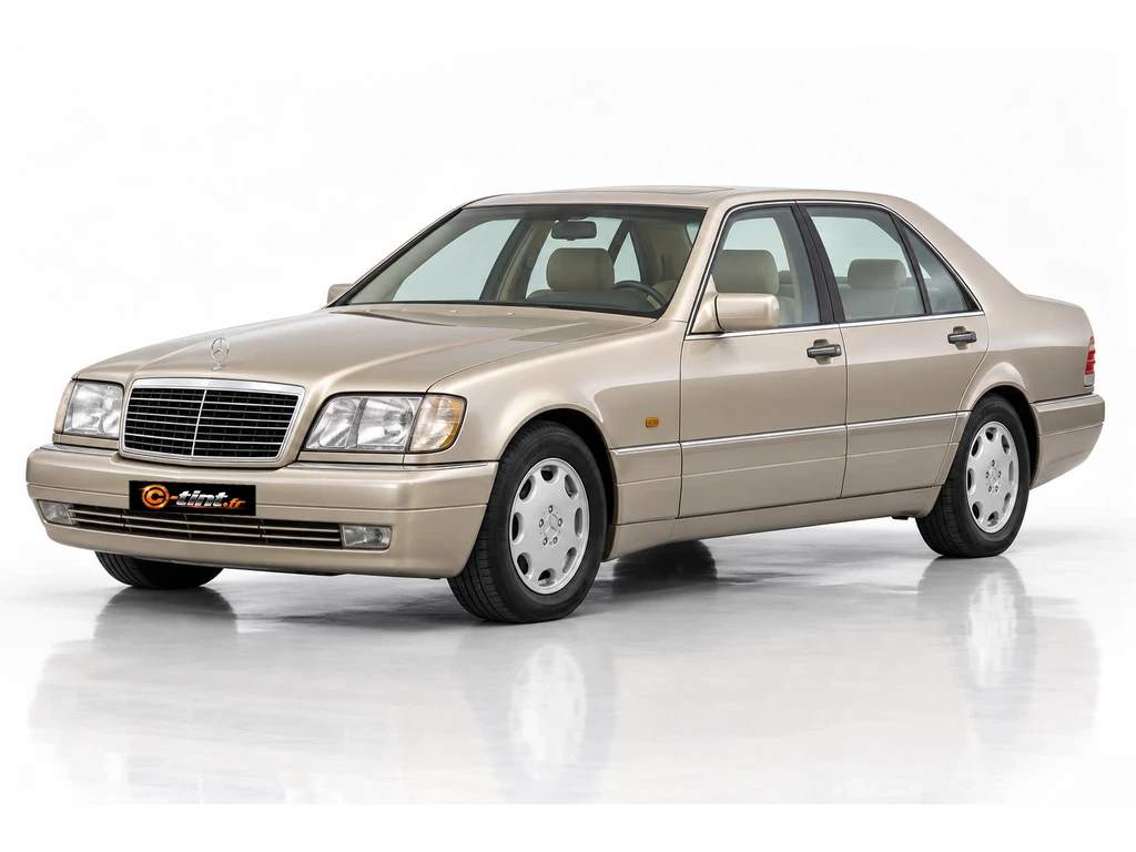 Mercedes-Benz Classe S W140 — Génération 2 — Courte Berline · Courte Berline · 4 portes — vue trois-quarts avant