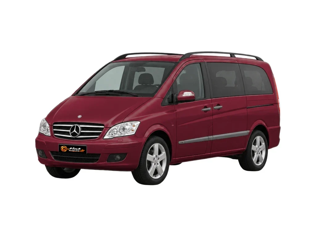 Mercedes-Benz Viano W639 — Génération 1 — Extra Long — 1 porte latérale,1 vitre ouvrante côté droit & hayon · Extra Long · 4 portes — vue trois-quarts avant