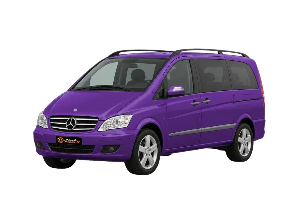 Mercedes-Benz Viano W639 — Génération 1 — Long — 2 portes latérales,2 vitres ouvrantes droite et gauche & hayon · Long · 5 portes — vue trois-quarts avant