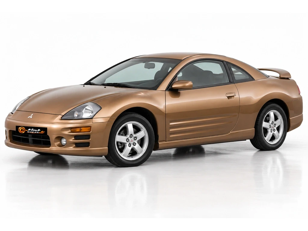 Mitsubishi Eclipse D50 — Génération 3 — Coupe · Coupé · 2 portes + hayon — vue trois-quarts avant vers la gauche