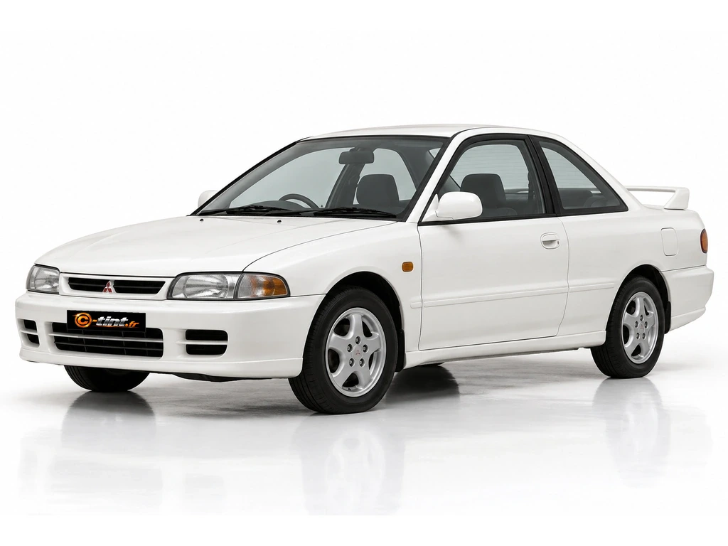Mitsubishi Lancer Génération 5 — Coupe · Coupe · 2 portes — vue trois-quarts avant vers la gauche