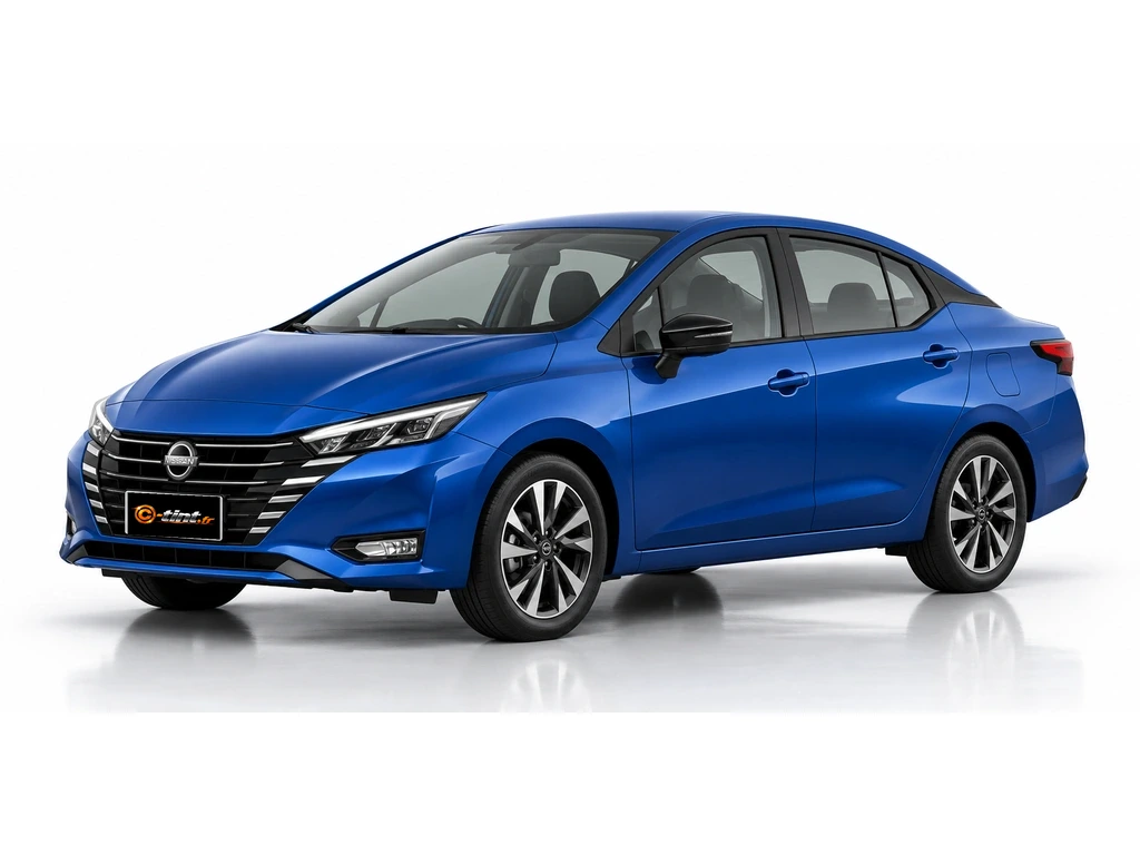 Nissan Almera N18 — Restylage — Berline · Berline · 4 portes — vue trois-quarts avant vers la gauche