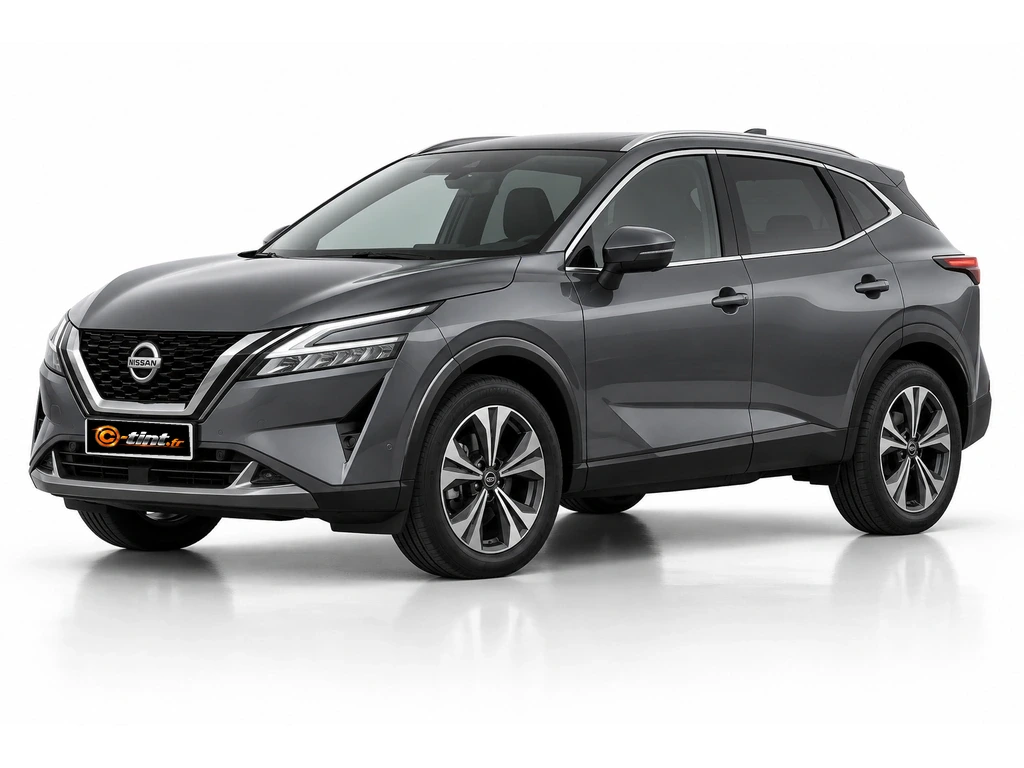 Nissan Qashqai J12 — Génération 3 · SUV · 5 portes — vue trois-quarts avant vers la gauche
