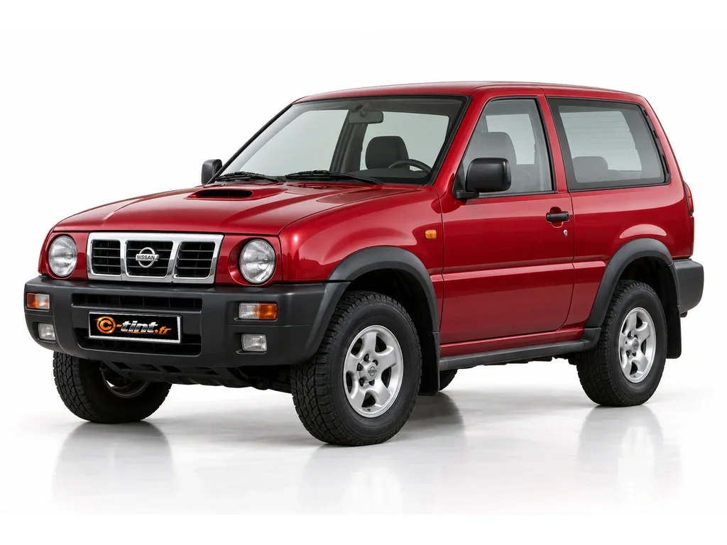 Nissan Terrano R20 — Génération 2 — lunette droite · SUV · 3 portes — vue trois-quarts avant vers la gauche