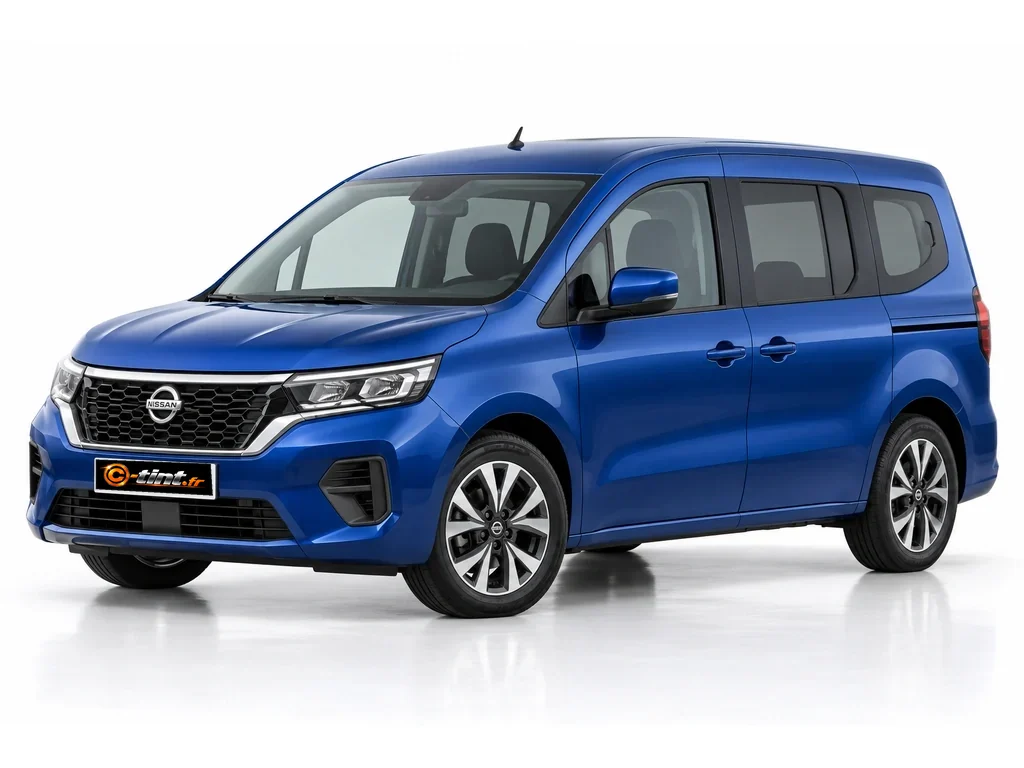 Nissan Townstar XFK — Génération 1 — Court — vitres entrebaillantes avec hayon · Monospace · 5 portes — vue trois-quarts avant vers la gauche