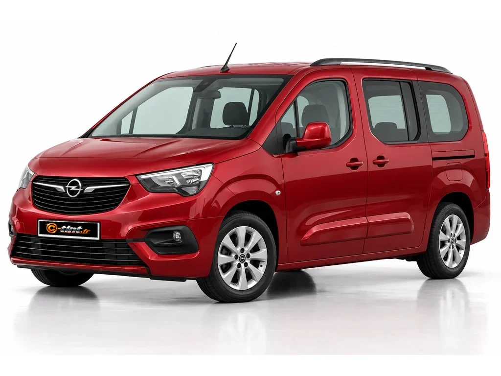 Opel Combo K9 — E Court — vitres fixes, lunette ouvrante du hayon · Monospace · 4/5 portes — vue trois-quarts avant vers la gauche