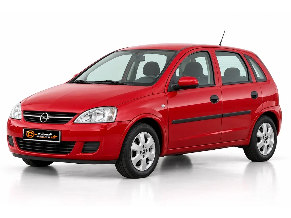 Opel Corsa C — 5 portes · Berline compacte · 5 portes — vue trois-quarts avant vers la gauche