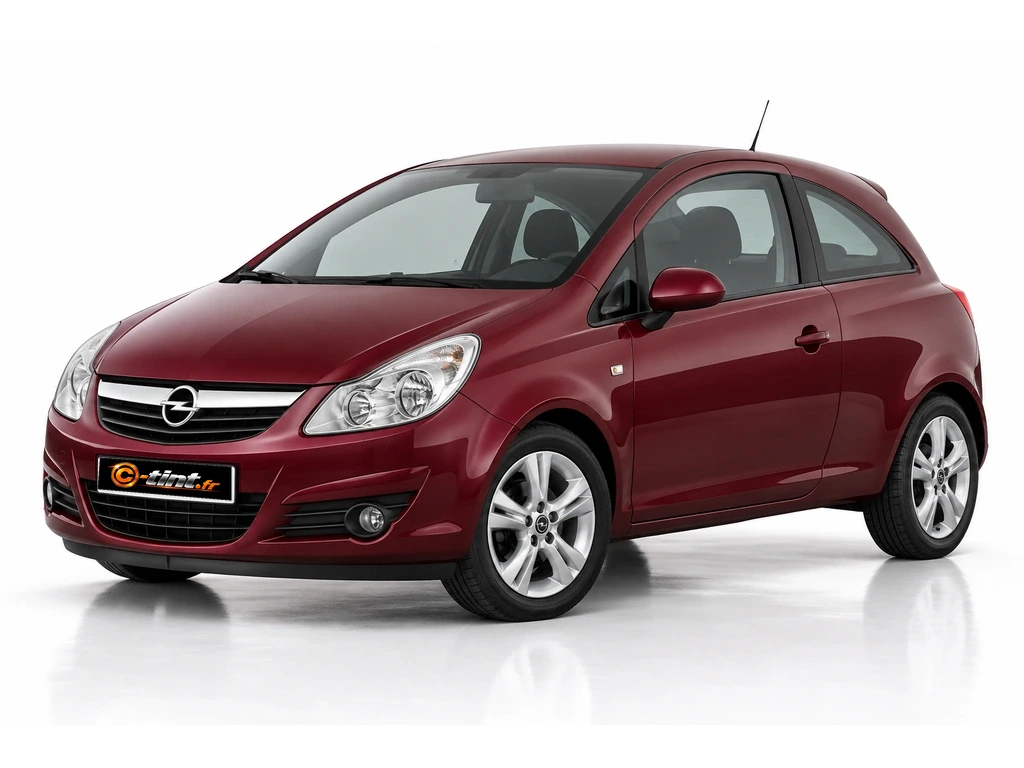Opel Corsa D — 3 portes · Berline compacte · 3 portes — vue trois-quarts avant vers la gauche