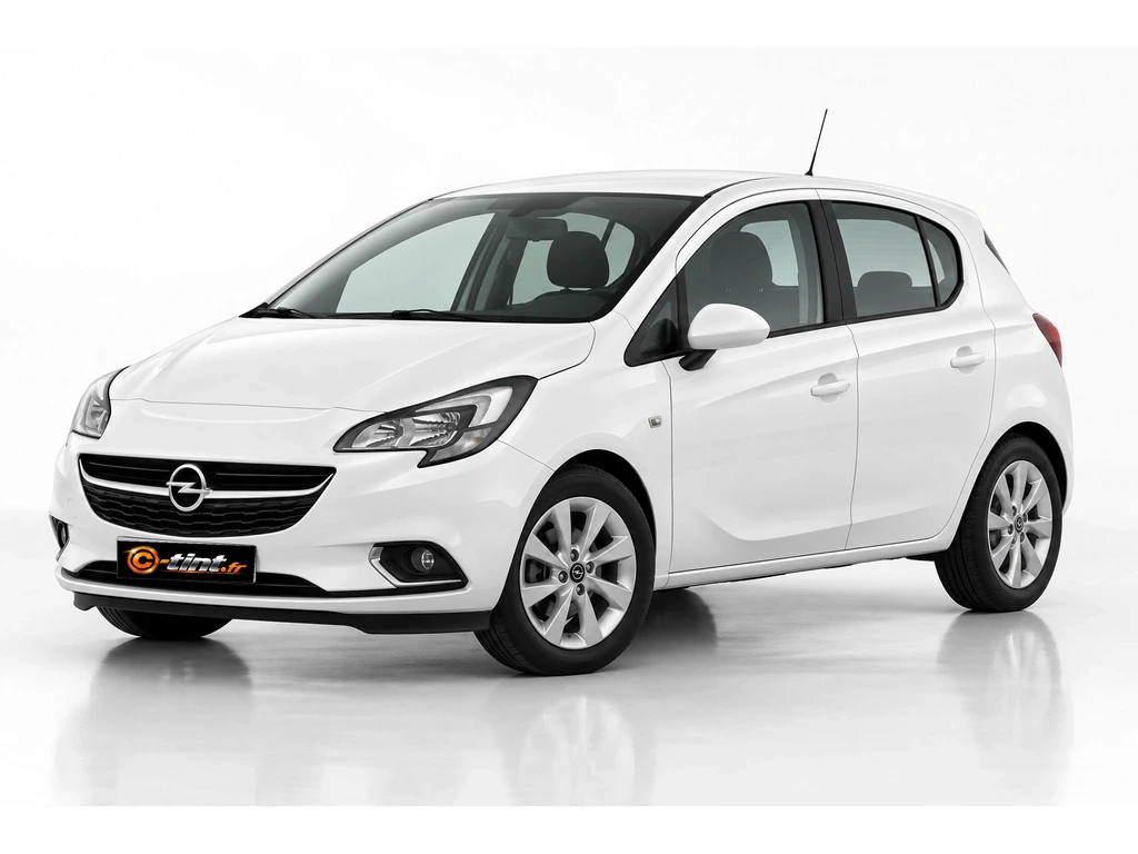 Opel Corsa E — 5 portes · Berline compacte · 5 portes — vue trois-quarts avant vers la gauche
