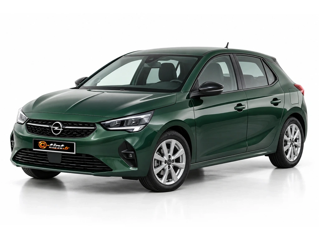 Opel Corsa F — 5 portes · Berline compacte · 5 portes — vue trois-quarts avant vers la gauche