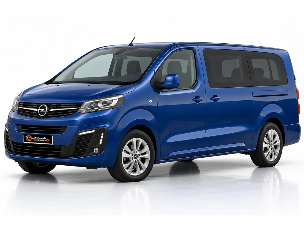 Opel Zafira Life Génération 1 — Standard — vitres ouvrantes, lunette ouvrante du hayon · Monospace · 4/5 portes — vue trois-quarts avant vers la gauche