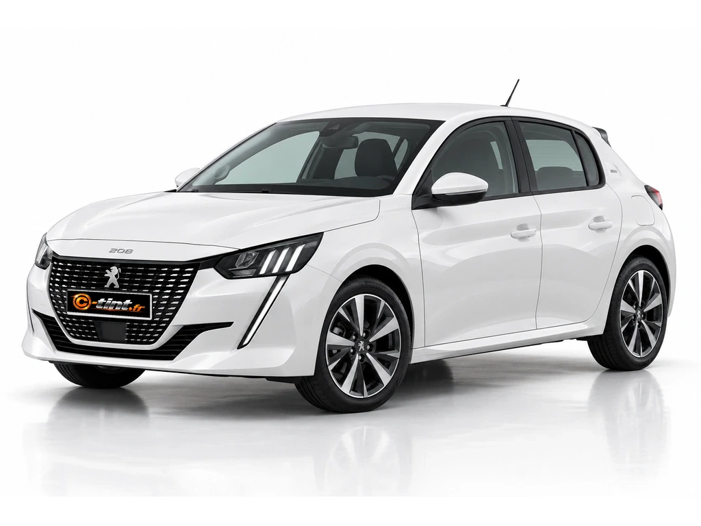 Peugeot 208 P21 — Génération 2 · Berline compacte · 5 portes — vue trois-quarts avant vers la gauche